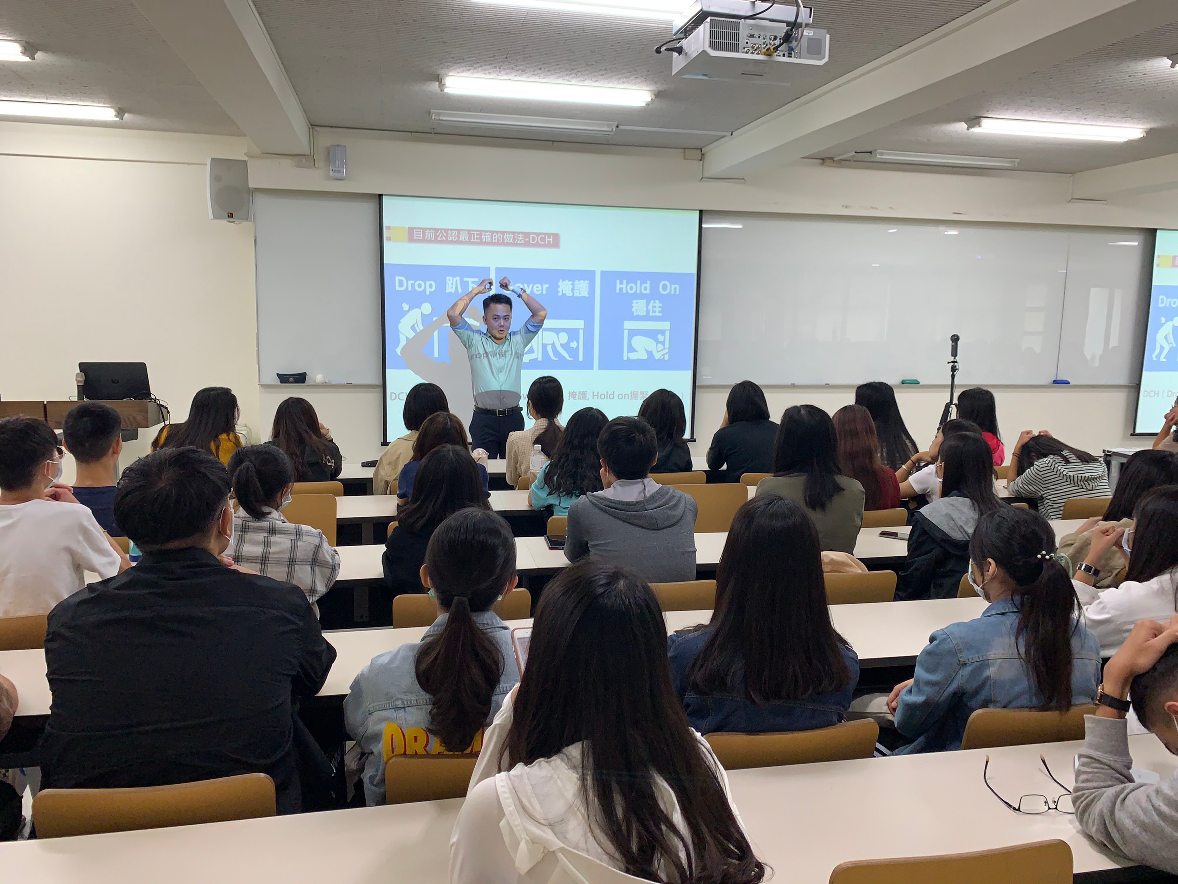 2020年受邀至逢甲大學防災軍訓課演講
